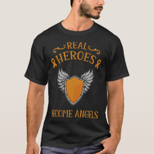 Real Hero wird Angel Leukämie Bewusstsein Leukämie T-Shirt