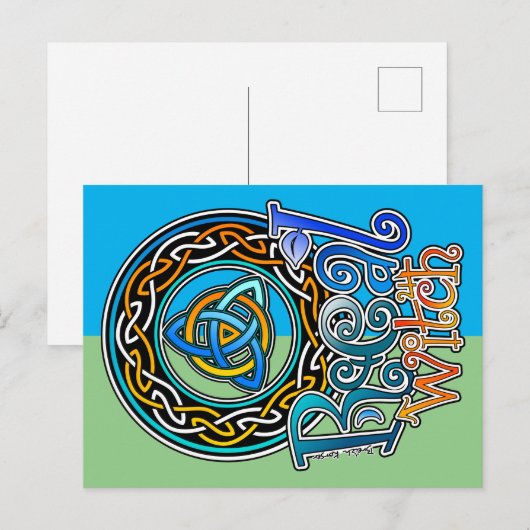 Real Hexe Postkarte (Vorne/Hinten)