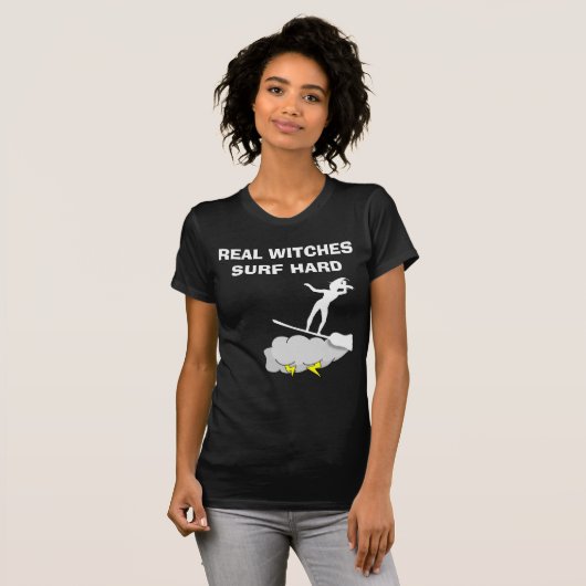 Real Hexen surfen hart T-Shirt (Vorne ganz)