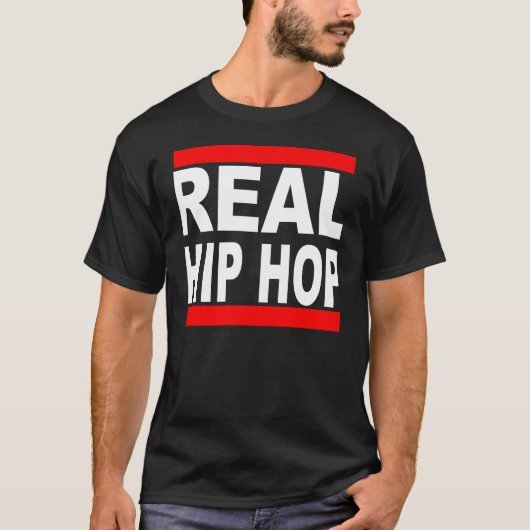 Real Hip Hop Black T-Shirt (Vorderseite)