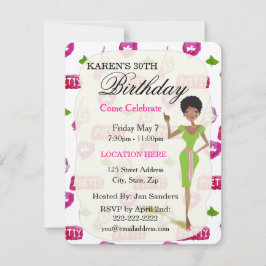 Real Hübsch Girls Geburtstagsparty Einladungen