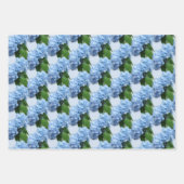 Real Hydrangea-Blume Geschenkpapier Set (Vorderseite 3)
