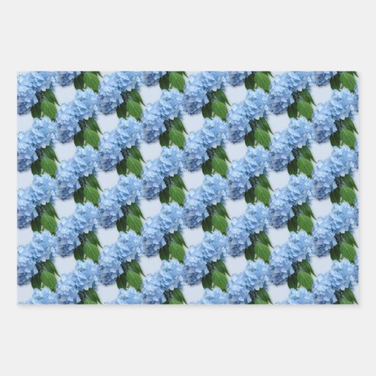 Real Hydrangea-Blume Geschenkpapier Set (Vorderseite 3)