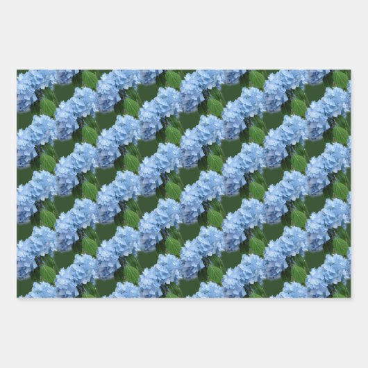 Real Hydrangea-Blume Geschenkpapier Set (Vorderseite 2)