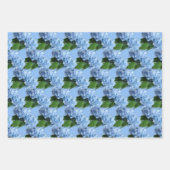 Real Hydrangea-Blume Geschenkpapier Set (Vorderseite)