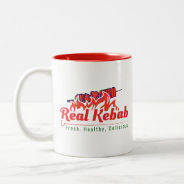 Real-Kebab-Kaffee Zweifarbige Tasse