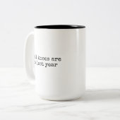 Real Knees So Last Year Funny Knee Replacement Zweifarbige Tasse (Vorderseite Links)