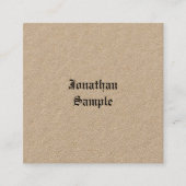 Real Kraft Classic Nostalgie Look Old English Schr Quadratische Visitenkarte (Vorderseite)