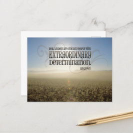 "Real Leaders" Inspiration Zitat Postkarte