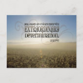 "Real Leaders" Inspiration Zitat Postkarte (Vorderseite)