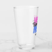 Real Legit Wow Mama Print Glass (Pink & Blau) Glas (Rechts)