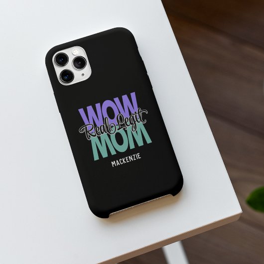 Real Legit Wow Mama Print (Lila & Aquamarin) Fall Case-Mate iPhone Hülle