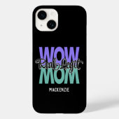Real Legit Wow Mama Print (Lila & Aquamarin) Fall Case-Mate iPhone Hülle (Rückseite)