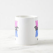 Real Legit Wow Mama Print (Rosa & Blau) Kaffeetasse (Mittel)