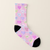 Real Liebe pink Socken (Links - Innen)