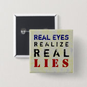 REAL LIES ~ Button Truism (Vorne & Hinten)