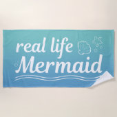 Real Life Mermaid Strandtuch (Vorderseite)