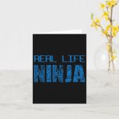 Real Life Ninja Easy Weihnachtsgeschenk Karte (Gelbe Blume)
