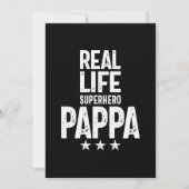 Real Life Superhero Pappa | Father Gift Dankeskarte (Vorderseite)