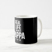 Real Life Superhero Pappa | Father Gift Kaffeetasse (VorderseiteRechts)