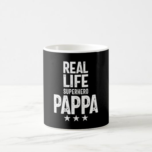 Real Life Superhero Pappa | Father Gift Kaffeetasse (Mittel)