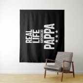 Real Life Superhero Pappa | Father Gift Wandteppich (Beispiel)