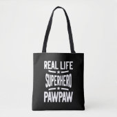 Real Life Superhero Pawpaw | Vater Opa Tasche (Vorderseite)