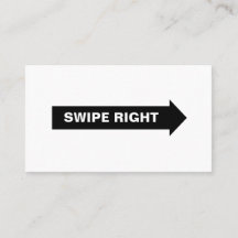 Real Life Swip Right Card