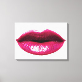 Real LIps Wrapped Canvas 20x14" Leinwanddruck