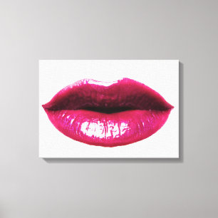 Real LIps Wrapped Canvas 20x14" Leinwanddruck