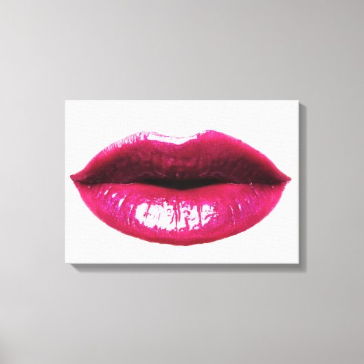 Real LIps Wrapped Canvas 20x14" Leinwanddruck (Vorderseite)