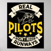 Real Lots Dont Need Runways Long Sleeve  Poster (Vorne)