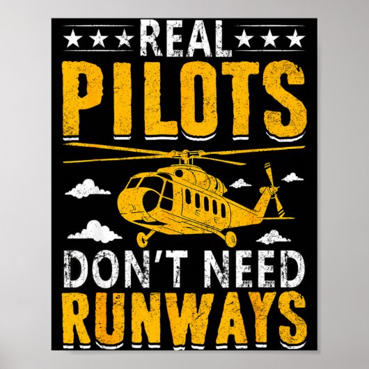 Real Lots Don't Need Runways  Poster (Vorne)