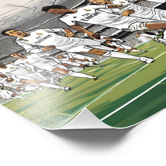 Real Madrid Fotodruck (Ecke)