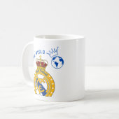 Real Madrid König der Welt Kaffeetasse (Vorderseite Links)