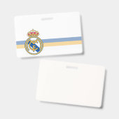 Real-Madrid-Wappen Ausweis (Vorder- & Rückseite)