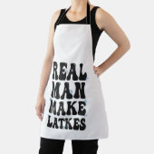 Real Man macht Latkes Funny Groovy Hanukkah Schürze (InSitu)