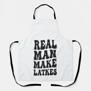 Real Man macht Latkes Funny Groovy Hanukkah Schürze