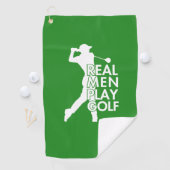 Real Man Play Golf Funny Golf Thema Golfhandtuch (Insitu)