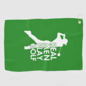 Real Man Play Golf Funny Golf Thema Golfhandtuch (Horizontal)