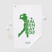 Real Man Play Golf Funny Golf Thema Golfhandtuch (Insitu)