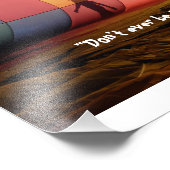 Real Man Walking Fotodruck (Ecke)