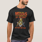 Real Masons verbreiten Liebe Freemason Masonic Mas T-Shirt (Vorderseite)