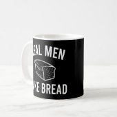 Real Men Bake Brot - Funny Baking Design Kaffeetasse (Vorderseite Links)