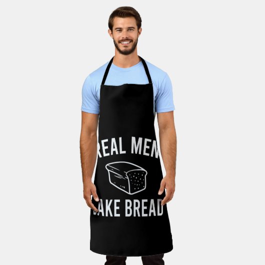 Real Men Bake Brot - Funny Baking Design Schürze (Getragen)