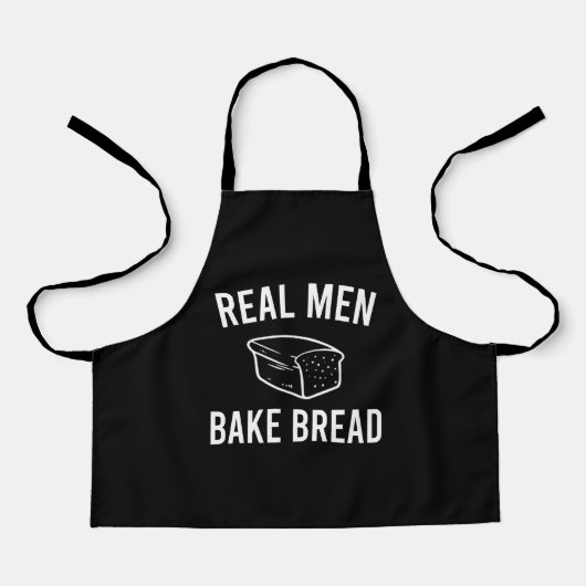 Real Men Bake Brot - Funny Baking Design Schürze (Vorderseite)