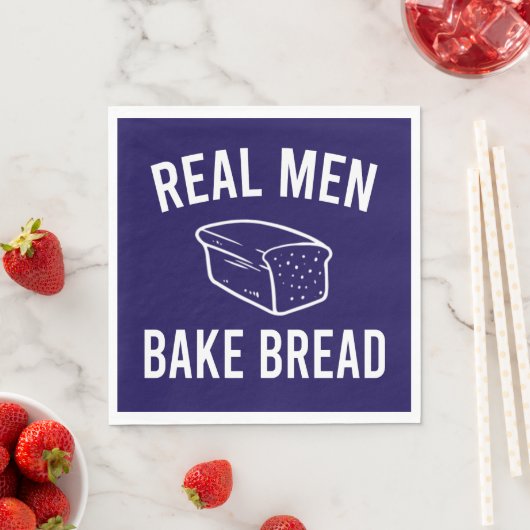 Real Men Bake Brot - Funny Baking Design Serviette (Beispiel)