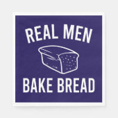 Real Men Bake Brot - Funny Baking Design Serviette (Vorderseite)