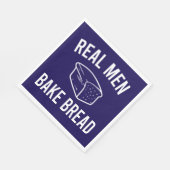 Real Men Bake Brot - Funny Baking Design Serviette (Ecke)