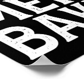 Real Men Bake - Funny Baking Poster (Ecke)